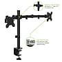 Kanto Height Adjustable Desktop Arm Dual Monitor Stand for 17" - 27" Monitors, Black (DML2000)~#|#~67961CC7-DF76-4A50-94B7F26ED1824581_sc7