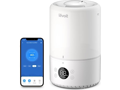 Levoit - Dual 200S .79 gallon Smart Top-Fill Humidifier - White