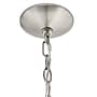 Lalia Home 3-Light 18" Adjustable Globe Hanging Metal and Clear Glass Ceiling LED Pendant, Brushed Nickel (LHP-3010-BN)~#|#~679EB428-CA36-4632-A9136B379E62E671_sc7