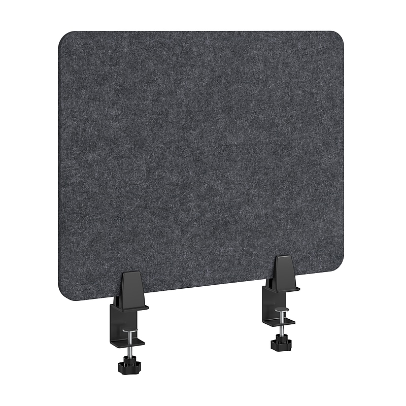 Bush Business Furniture Fabric Privacy Panel, 18"H x 22"W, Cool Charcoal (PSP122CL-03) image 1