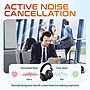 Delton M201 Wireless Active Noise Canceling Over-Ear Headphones, Bluetooth, Black (DHBM201)~#|#~67A17A3F-E17D-44A0-B5CEB255AD340EFD_sc7