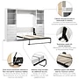 Bestar Nebula Full Murphy Bed and 2 Closet Organizers with Drawers (109W), White (25993-000017)~#|#~67A96614-13F2-432A-A9BF7D8CDE865143_sc7