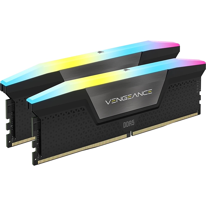 Corsair VENGEANCE RGB 32GB (2 x 16GB) DDR5 DIMM 288-pin Gaming DRAM Memory Kit (CMH32GX5M2B6000C40) image 1