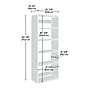 Sauder GarageCore 83"H Wall Cabinet with 5 Shelves, White (441602)~#|#~67B17D03-455D-4A8A-A4569A531F80D800_sc7