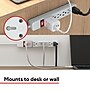 Staples TECH 6-Outlet Power Strip, 3' Cord, White (22147)~#|#~67B39A9D-FA52-485C-8FBDF50AD1A2B9BD_sc7