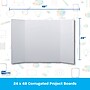 Flipside Corrugated Project Board, 2' x 4', White, 24/Carton (30022-24)~#|#~67B4E198-EAA1-424A-BA51097FE7CB204B_sc7
