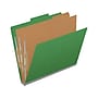 Medical Arts Press Pressboard Classification Folder, 2-Dividers, 2" Expansion, Letter Size, Moss Green, 10/Box ~#|#~67B718C9-9B9C-4BC8-9F059123D5EDA9A4_sc7