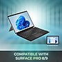 Adesso Aluminum 13" Portable Bluetooth Keyboard/Cover Case for Microsoft Surface Pro 8 & 9 & 10 & 11, Black (WKB-7040)~#|#~67B77C96-A563-44D6-9775ED84ED653ADE_sc7
