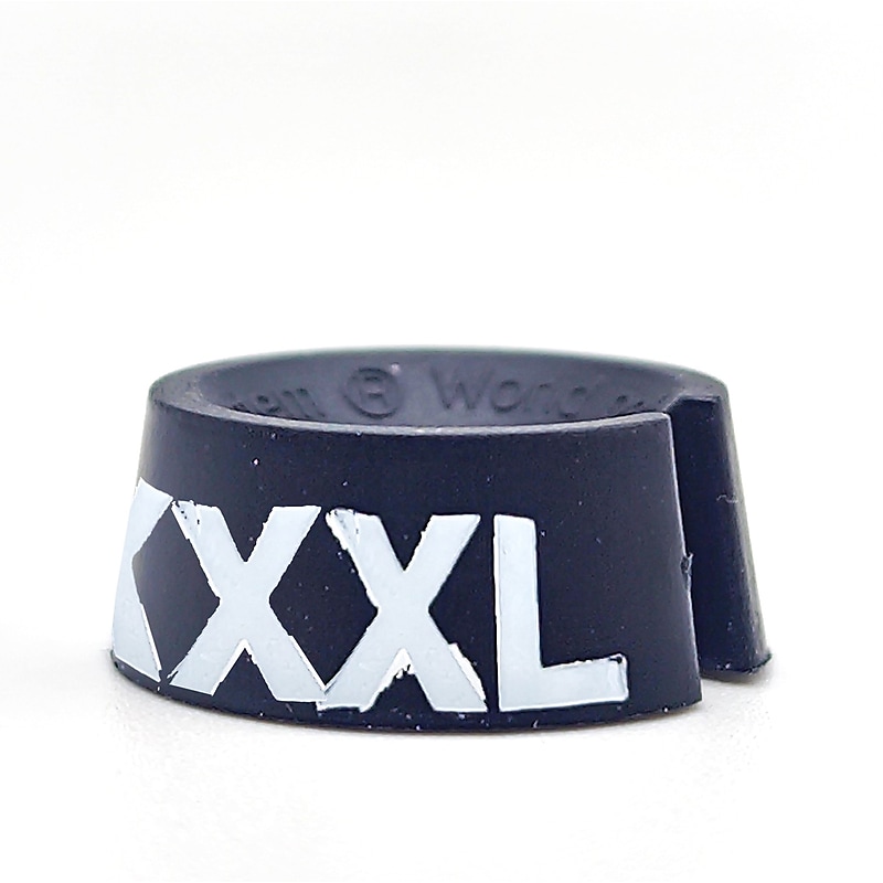 National Hanger Plastic Size Marker, XXXL, Black/White, 25/Pack (SM25XXXLBW) image 1
