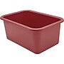 Teacher Created Resources Small Plastic Storage Bin, 11.38" x 7.75" x 5", Deep Rose, 6/Bundle (TCR20981-6)~#|#~67B980B2-5F1C-4B34-AC8CE763DF4AC2F0_sc7