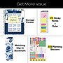 2026-2027 Excello Brands 8.5" x 11" Academic Weekly & Monthly Planner, Paperboard Cover, Blue Bloom (FSHN-AY26-8511-02)~#|#~67BF9D12-3BC7-4628-B3EE4A70098C19D1_sc7