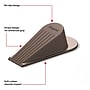 Staples Extra Large Rubber Door Stops, Brown, 12/Pack (ST62714-12PK)~#|#~67C4FB28-8F78-4311-80738DBE84895386_sc7
