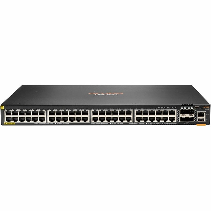 Aruba CX 6200F 48-Port Gigabit Ethernet PoE Managed Switch, 10Gbps, Gray (JL728B#ABA) image 1