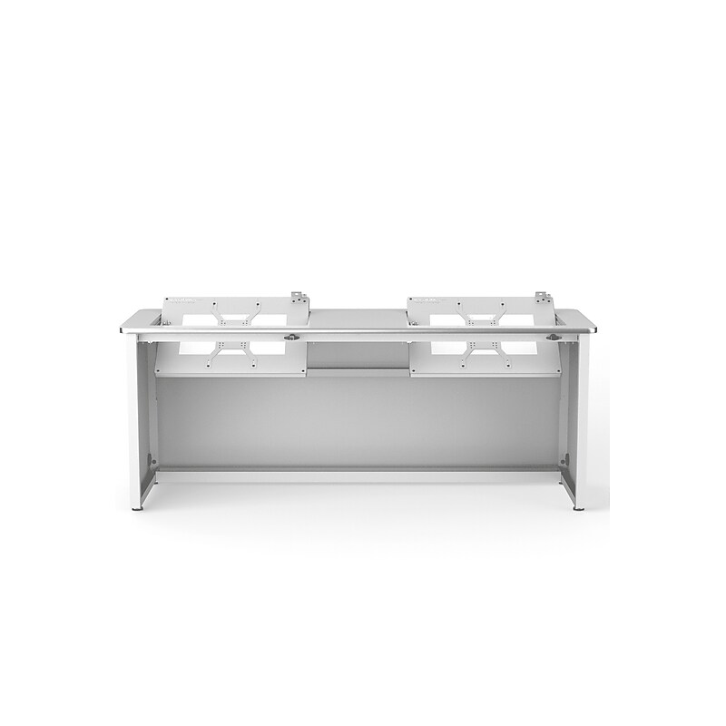 VersaDesk Enclosed Revolution 72"W Computer Desk, White (RSD7224-WW) image 1