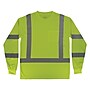 GloWear 8368 High Visibility Long Sleeve T-Shirt, ANSI Type R Class 3, Lime, Large (22054)~#|#~67D6E2EA-0A5D-41E8-89AD05BA299111A7_sc7
