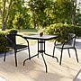 Flash Furniture Lila 28'' Square Table with 2 Rattan Stack Chairs, Black (TLH073SQ037BK2)~#|#~67D7AD7B-3CB7-4062-88B8958AA10FC371_sc7