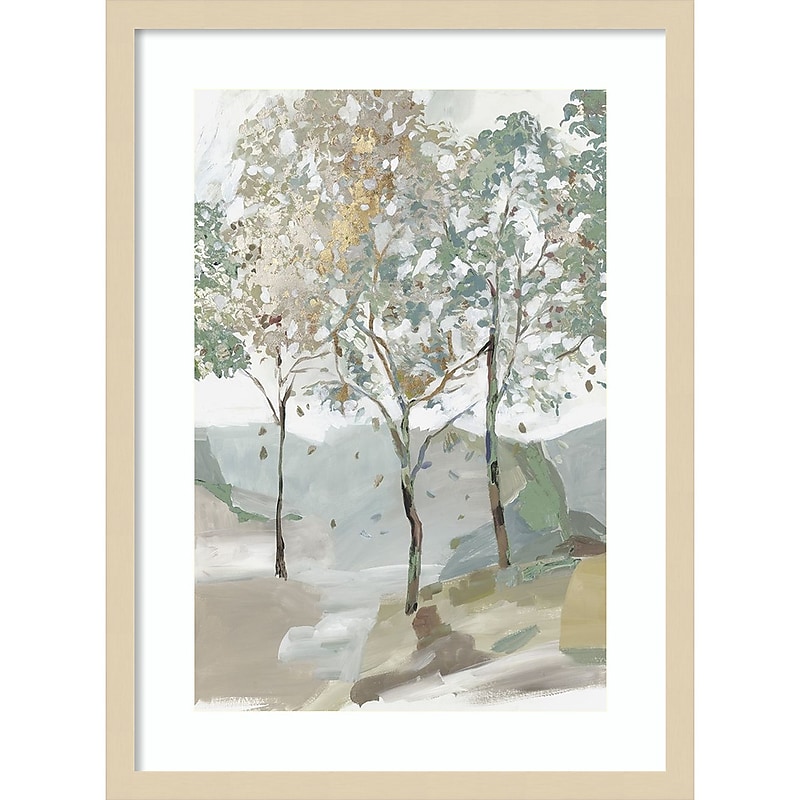 Amanti Art Breezy Landscape Trees II by Allison Pearce Wood Framed Wall Art Print, 19" x 25" (A42675520958) image 1