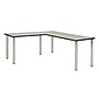 Regency Kee 60" L-Desk with 42" Return, Maple/Chrome (ML602442PLBPCM)~#|#~67DEC942-E56F-4DDF-96A49B068152BA06_sc7
