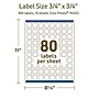 Avery Dissolvable Square Multipurpose Labels, 0.75" x 0.75", Off-white, 800/Pack (94102)~#|#~67E159D6-4E2A-47CD-98D2A24484CBC42B_sc7