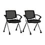 Bush Business Furniture Envision Mesh Folding Chairs with Arms, Black, 2/Set (CH4001BLF-03)~#|#~67E24450-A861-477D-8D396EDEC5297E3C_sc7