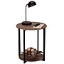 Household Essentials Jamestown 20.3"Dia Round Side End Table, Ashwood/Black (8080-1)~#|#~67EBCAAC-3121-4AE7-8FC33C2F75C6A165_sc7