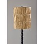 Adesso Norfolk 63"H Black Floor Lamp with Woven Paper Raffia Shade (4356-01)~#|#~67EDFFC7-5C50-413D-ADADB5D7E3304AC9_sc7