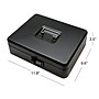 Excello Brands Steel Cash Box with Combination Lock, 10 Compartments, Black (CHBX-6213-CB)~#|#~67F7BEB8-D60E-4DAA-8F23DEA3015DD64A_sc7