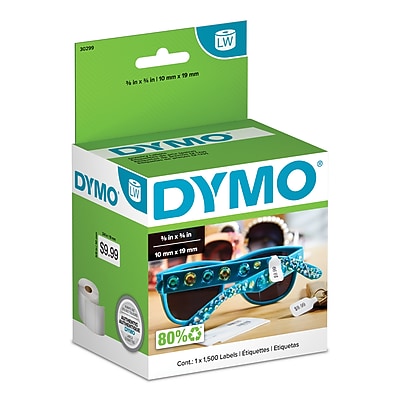 DYMO Authentic LW 2-Up Price Tag Labels for LabelWriter Label Printers, 3/8″ x 3/4″, 1500 Labels/Roll (30299) Sansujyuku sansujyuku.com