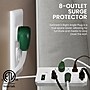 GoGreen Power 6' Surge Protector, 8 Outlet, White (GG-18316WH)~#|#~67F99301-C6DE-49BF-88471D03C83A94E9_sc7