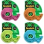 Scotch Desktop Dispenser w/Tape, 3.2" x 3.6", Assorted Colors, 12/Pack (102L-COL)~#|#~67F9AA84-5D27-4BD9-A580F9DC0BEF4634_sc7