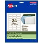 Avery Hemp Rectangle Laser/Inkjet Multipurpose Labels, 1" x 2-1/2", Off-White (192/Pack)~#|#~67FE7338-E806-4CC5-90D480E3D31A2299_sc7