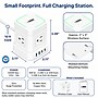 Uncaged Ergonomics Wireless Cube Power Strip with 15W Wireless Charger, 4 AC Outlets, 4 USB Ports, 10' Cord, White (WC-10-W)~#|#~6802DD37-07EF-46EF-875D2388B73B9A18_sc7