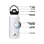 HYDRAFLOW Neutral Hybrid Stainless Steel Vacuum Insulated Flip Straw Bottle, 34 oz., Clay (213294)~#|#~68167CE9-4AAF-49D7-9AC6B396DA327EC3_sc7