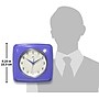 Infinity Instruments Square Retro Periwinkle Wall Clock, 9.25" (13228VP-4103)~#|#~6816ABAB-6A7F-496E-8209F91A76E193C9_sc7