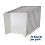 Flipside Tri-Fold Presentation Board, 36" x 48", Corrugated, White, 24/Pack (30046-24)~#|#~6816B14A-7C4A-405D-AE872571292EFDCE_sc7
