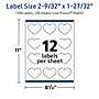 Avery TrueBlock Laser/Inkjet Decorative Edge Multipurpose Labels, 2-9/32" x 1-27/32", White, 1200/Box (94603)~#|#~6817B46E-ACEC-43AE-A4523F52B2CD64D3_sc7