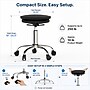 Uncaged Ergonomics Wobble Stool Air Armless Fabric Active Stool, Black/Silver (WSA-B)~#|#~6818499E-06E3-43E7-84F7C8F9D888335E_sc7