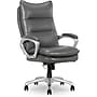 La-Z-Boy Jenkins Ergonomic Bonded Leather Executive Big & Tall Chair, 400 lb. Capacity, Gray (60075-GRY)~#|#~68185E50-AC4B-4018-A6AC5D4A4D6D480D_sc7