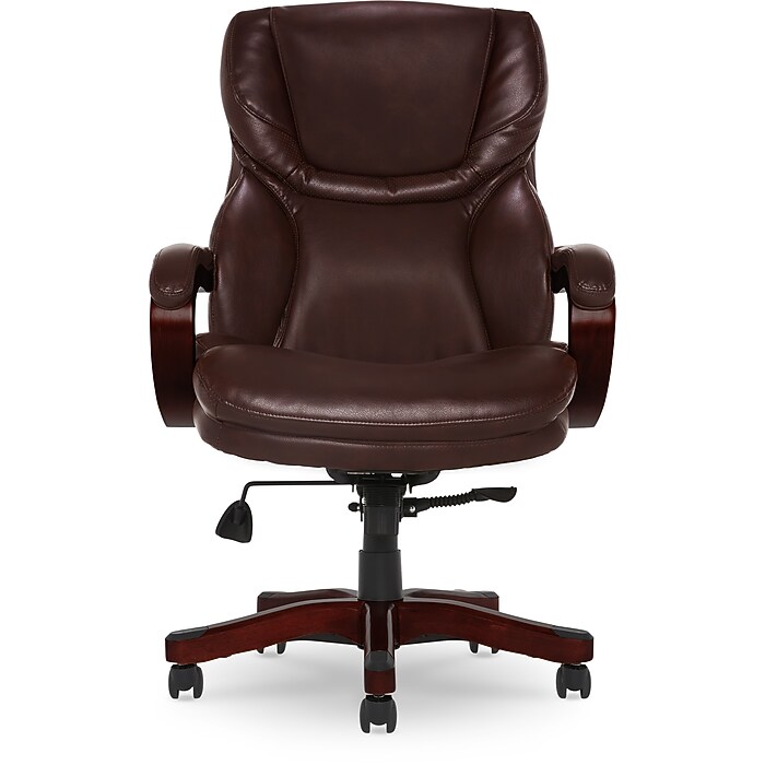 Serta Ergonomic Bonded Leather Executive Big & Tall Chair, 350 lb