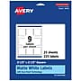 Avery Laser/Inkjet Square Multipurpose Labels, 2.5" x 2.5", Matte White, 225 Labels/Pack (94104)~#|#~681FFB31-088F-4201-B582D8D6DE24F017_sc7