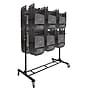 AdirOffice Two Tier Steel Chair Cart, 84 Chair Capacity, Black (690-03)~#|#~6825438B-024B-4245-B5D83092B7052118_sc7