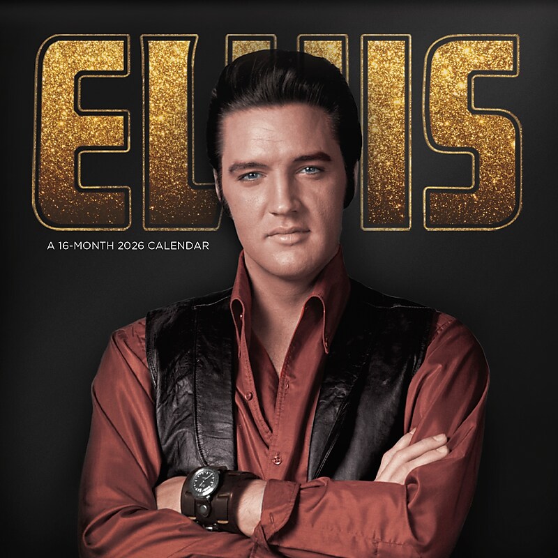 2026 DateWorks Elvis Presley 12" x 12" Monthly Wall Calendar (264035) image 1