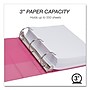 Samsill Earth's Choice 3" 3-Ring View Binders, Pink, 2/Pack (SAMU86876)~#|#~682A0ABA-1DAD-48AA-84D4461174F0D9B7_sc7