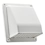 Lambro 6" Plastic Wall Exhaust Vent with Hinged Screen, Removable Damper & 1.25" Collar, White (3510W)~#|#~683004BD-6C76-43D5-B72612ED7D5DD430_sc7
