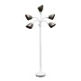 Simple Designs 67" White Metal Medusa Floor Lamp with 5 Adjustable Gray Cone Shades (LF2006-GOW)~#|#~68324F1C-D44B-4CA0-A3395179DB2998A2_sc7