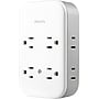 Philips All-in-One 4 Grounded plus 4 Polarized Outlet Surge Protector with USB Charging 1140J, White/Gray (SPP3453GW/37)~#|#~68370097-D8EC-42F8-AACC3D7BF04BF6D6_sc7