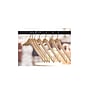 Nahanco 17" Wood Flat Dress Hanger With Notches, Natural, 100/Box (81-17CH)~#|#~6838B4B8-8DA0-41E3-B913F137F197A821_sc7