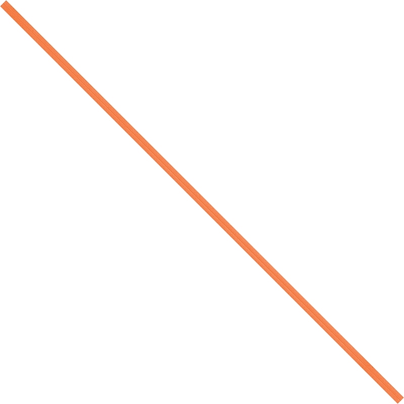 8" Paper Twist Ties, Orange, 2000/Carton (PBT8O) image 1