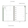 2025-2026 Blue Sky Sincerely Jules Sincerely Sage 5.875" x 8.65" Academic Weekly & Monthly Planner, Plastic Cover, Green~#|#~683B5B88-EBF9-4D3F-AEC7702C309DF839_sc7