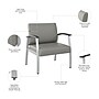Bush Business Furniture Arrive Vinyl Bariatric Guest Chair, Light Gray (CH3902GVL-03)~#|#~683B6688-FDAC-44B0-9627803DCBAE31C2_sc7